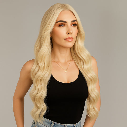 Weft Hair Extensions | 20 Inch | EXTREME BLONDE