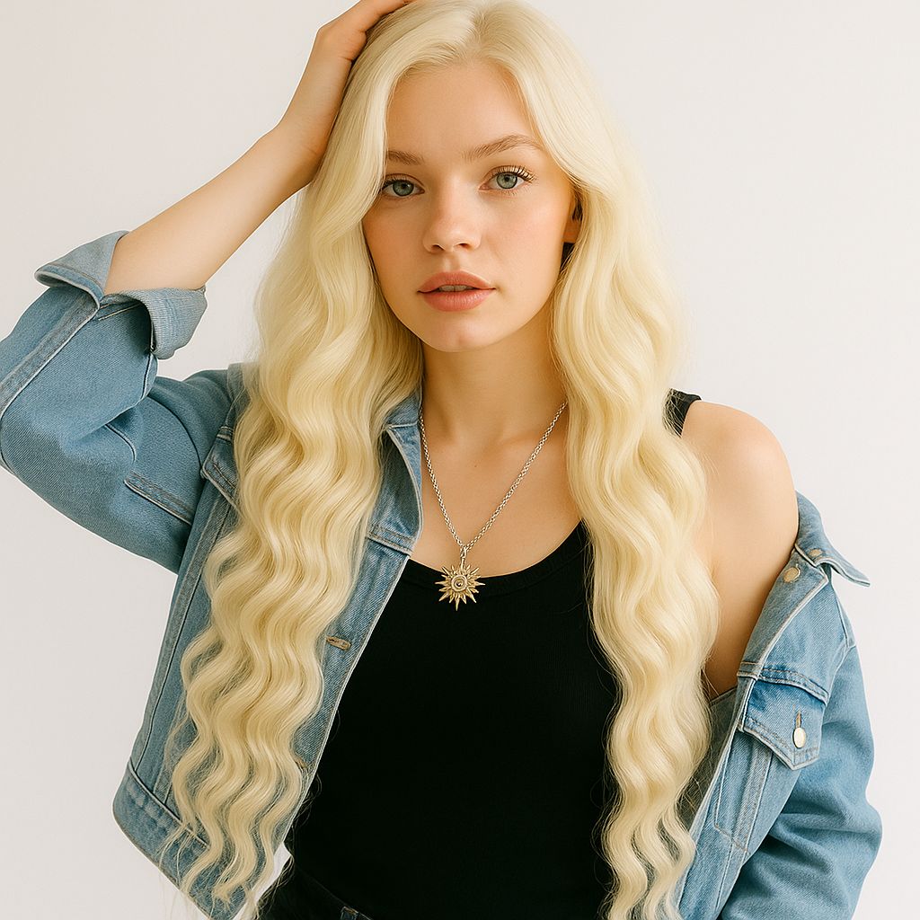 Weft Hair | 20 Inch | EXTREME BLONDE
