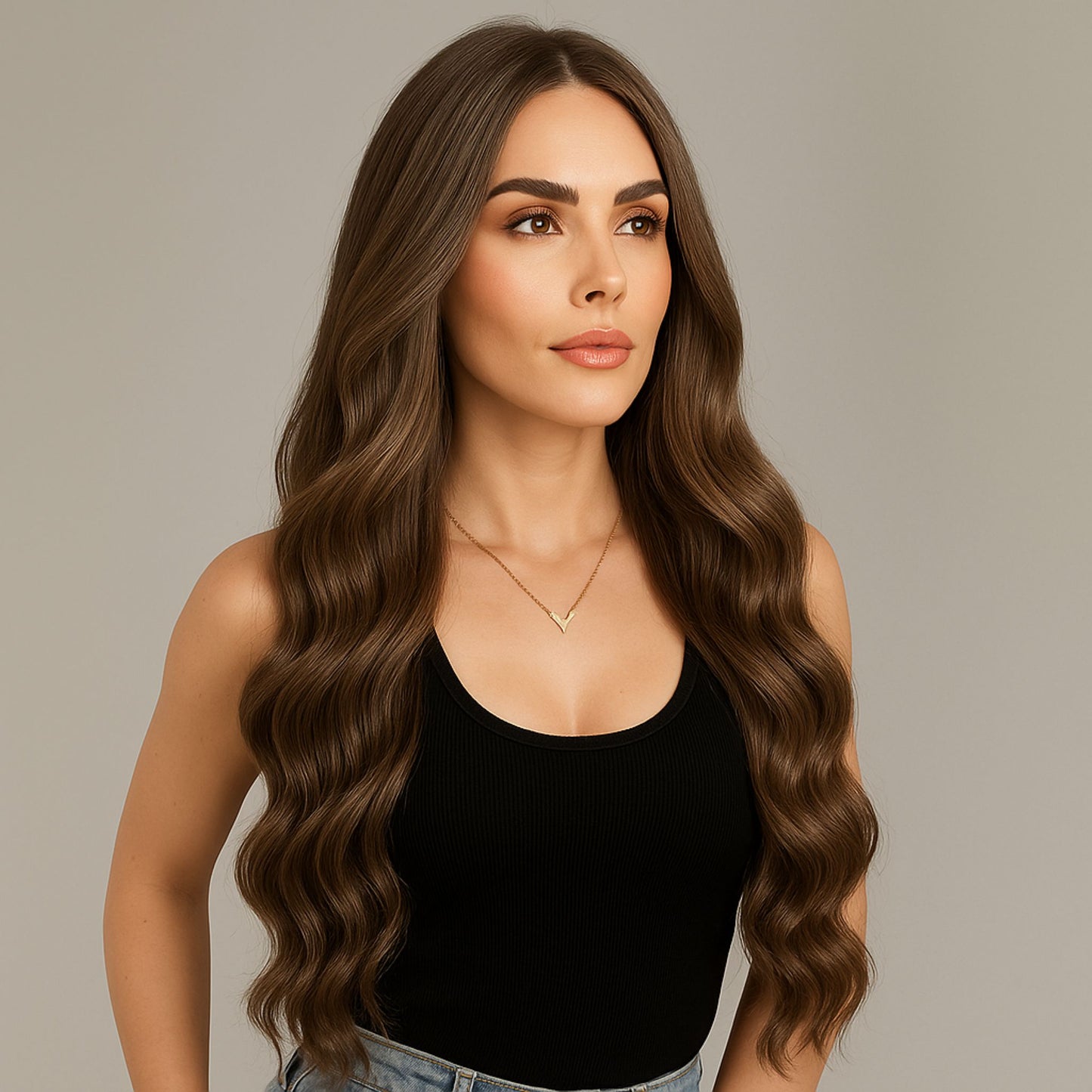 Weft Hair | 20 Inch | LIGHT ASH BROWN