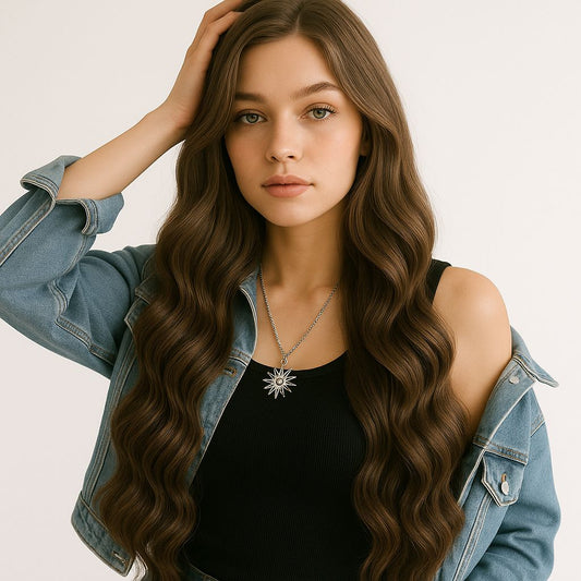 Weft Hair Extensions | 20 Inch | LIGHT ASH BROWN