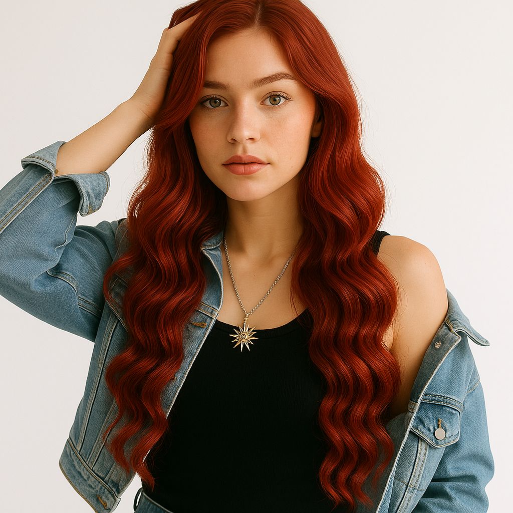 Weft Hair | 20 Inch | MEDIUM BLONDE DEEP RED