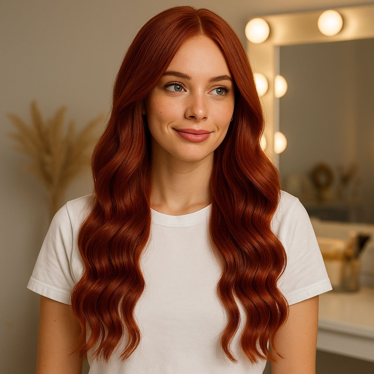 Weft Hair | 20 Inch | MEDIUM BLONDE DEEP RED