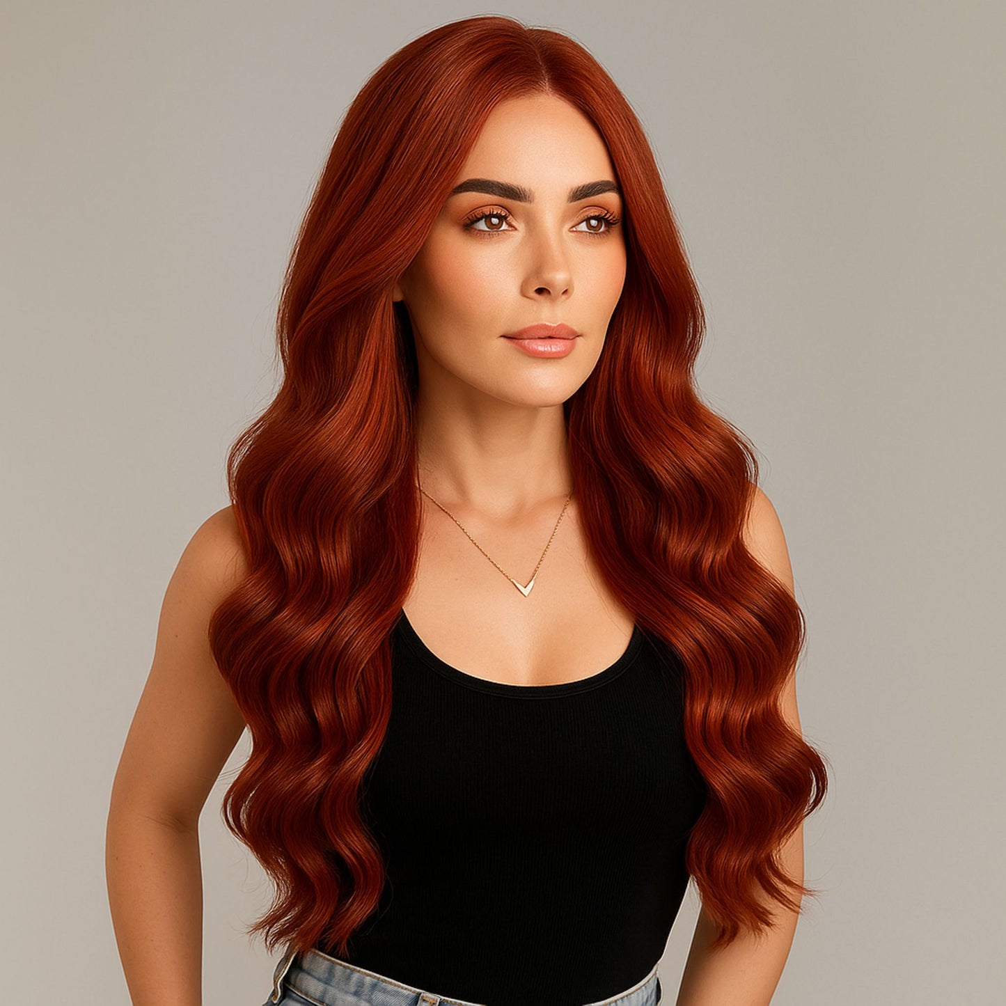 Weft Hair | 20 Inch | MEDIUM BLONDE DEEP RED