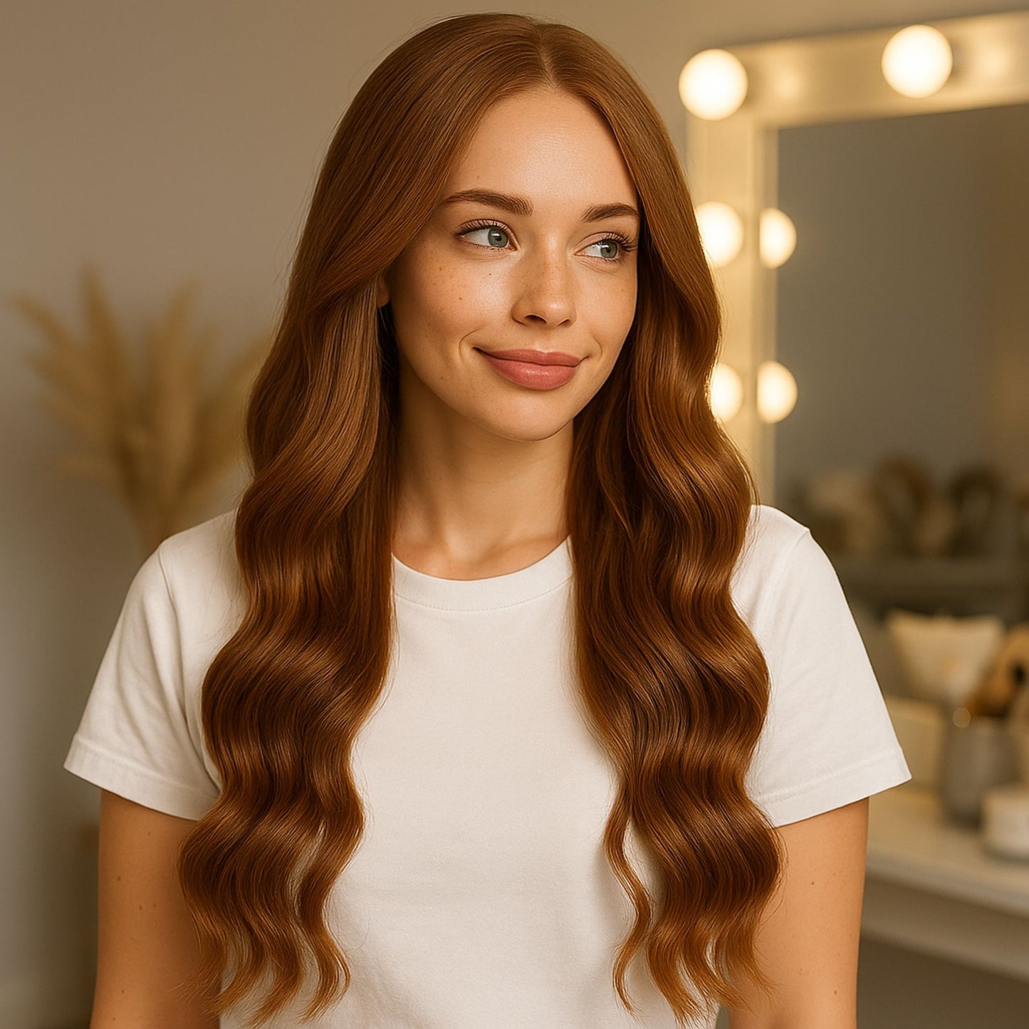 Weft Hair | 20 Inch | MEDIUM COPPER BLONDE
