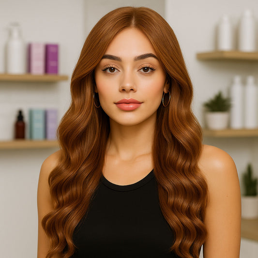 Weft Hair Extensions | 20 Inch | MEDIUM COPPER BLONDE