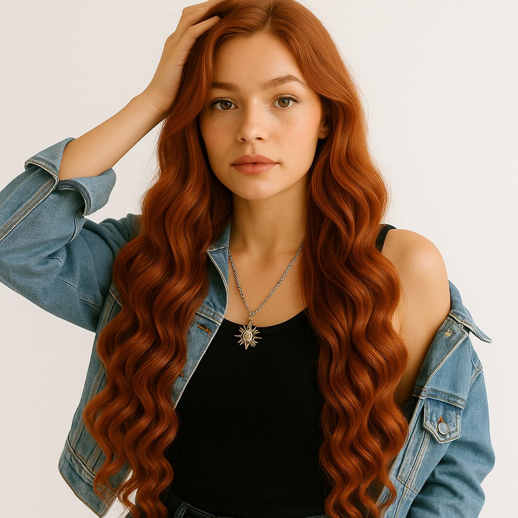 Weft Hair | 20 Inch | MEDIUM BLONDE RED