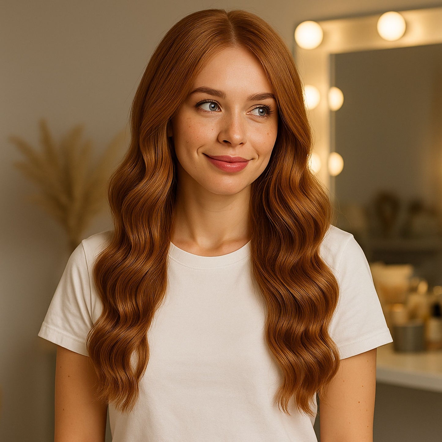 Weft Hair | 20 Inch | MEDIUM BLONDE RED