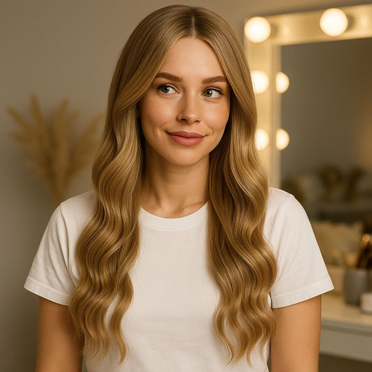 Weft Hair Extensions | 20 Inch | NATURAL MEDIUM BLONDE