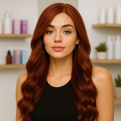 Weft Hair | 20 Inch | MEDIUM BLONDE DEEP RED